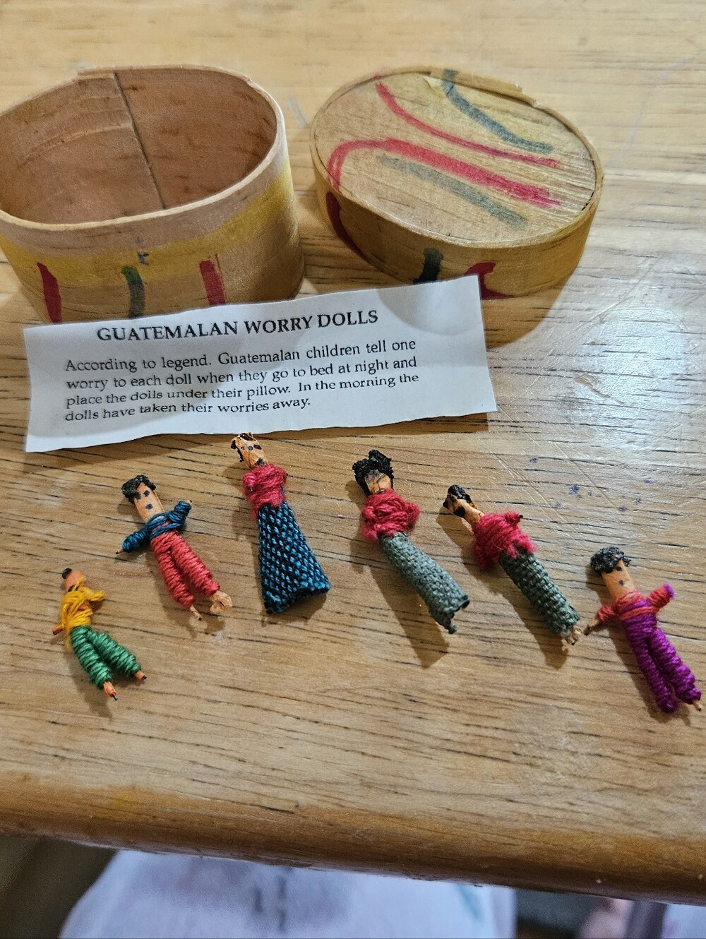 Handmade Guatemalan Worry Dolls - Colorful Mini Set